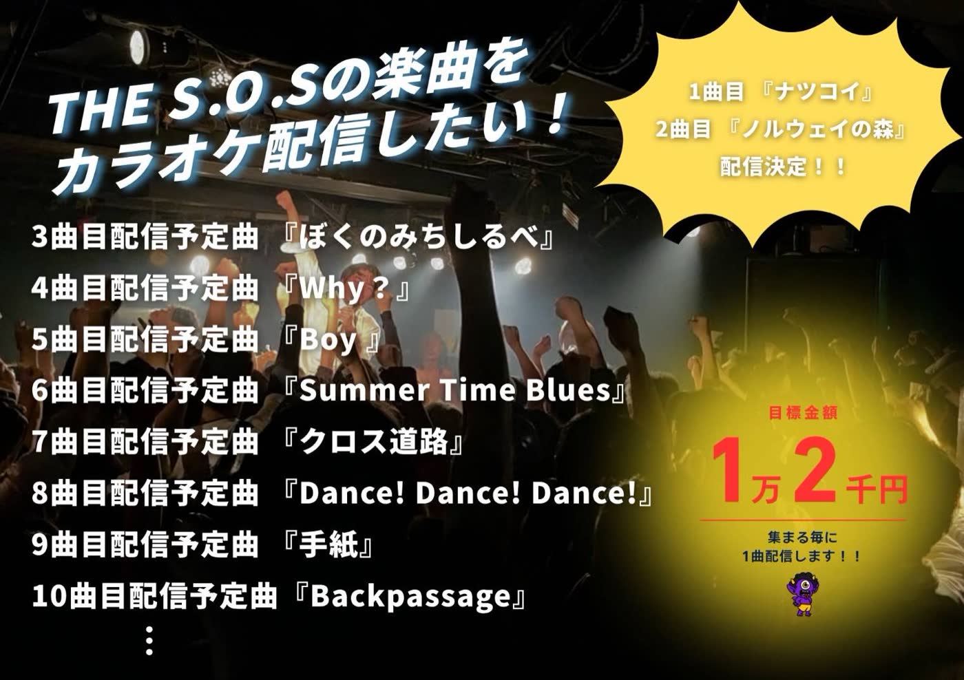 カラオケ募金ご協力お願いします — 目標金額達成!2曲目配信予定曲『ノルウェイの森』